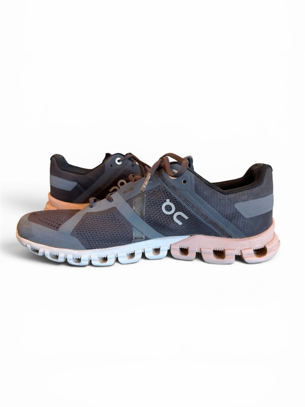 On Running Women’s Gray and Pink On Cloud Running Shoes